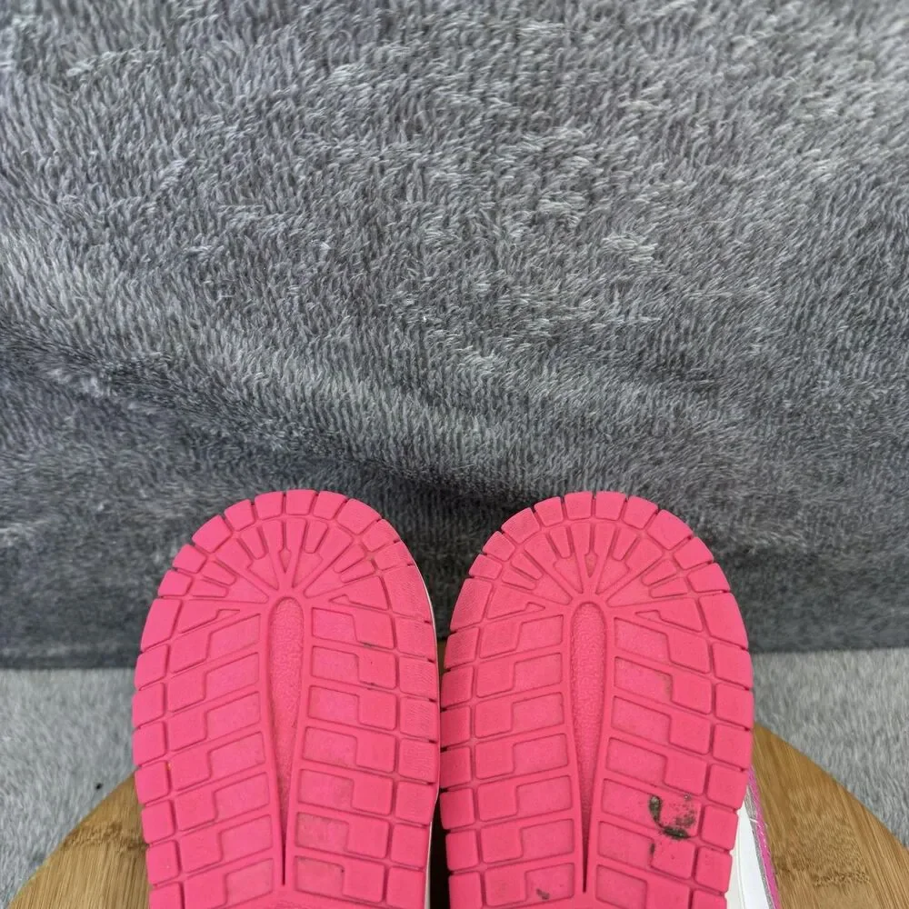 Nike Dunk Low Shoes Boys Size 6.5Y Pink Sneakers FB9109-102 No Insoles